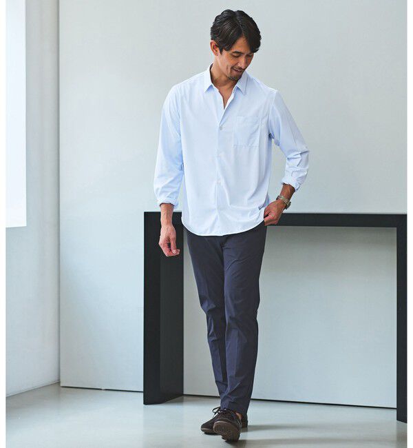 UNITED ARROWS green label relaxing「【WEB限定】JUST fit トリコット ドレープ シャツ」|シャツ・ブラウス|