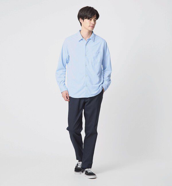 UNITED ARROWS green label relaxing「【WEB限定】JUST fit トリコット ドレープ シャツ」|シャツ・ブラウス|
