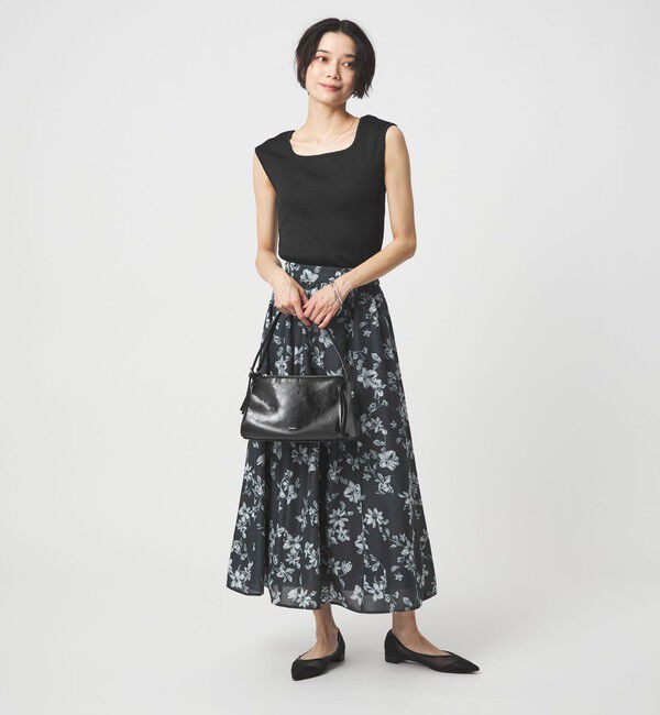 UNITED ARROWS green label relaxing「ブライトリブ デコルテ フレンチスリーブ プルオーバー カットソー」|Tシャツ・カットソー|