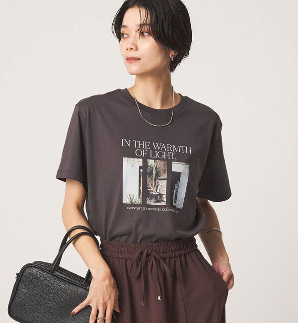 UNITED ARROWS green label relaxing「アソートグラフィック ショートスリーブ TEE」|Tシャツ・カットソー|DK.GRAY