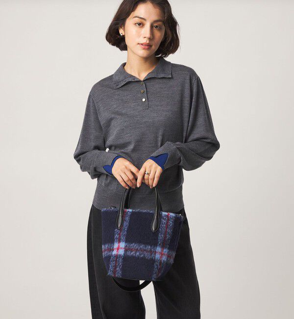 UNITED ARROWS green label relaxing「2WAY クロスチェックトートバッグ」|ショルダー・メッセンジャー|