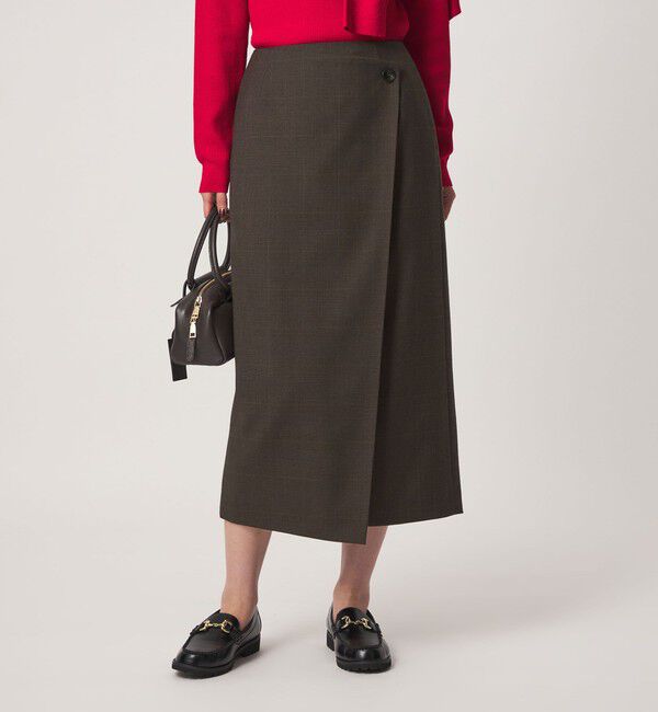 UNITED ARROWS green label relaxing「［size SHORTあり］Daily Chic Iライン スカート ウォッシャブル ストレッチ」|タイト|