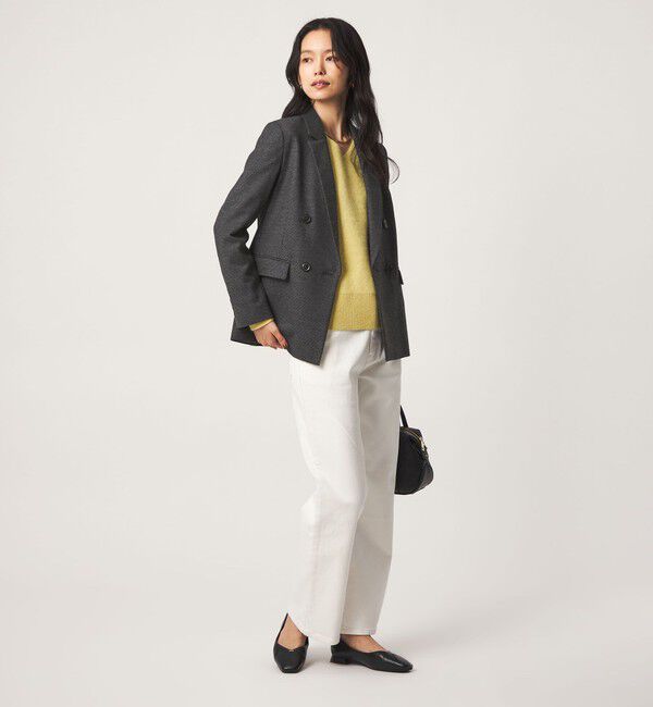UNITED ARROWS green label relaxing「［size SHORT/TALLあり］ヘアライン ダブルジャケット ストレッチ」|テーラードジャケット|
