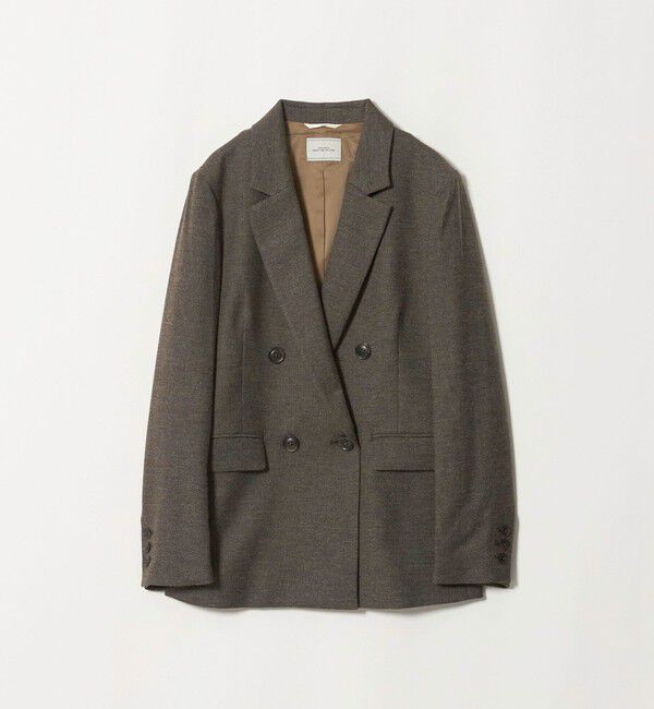 UNITED ARROWS green label relaxing「［size SHORT/TALLあり］ヘアライン ダブルジャケット ストレッチ」|テーラードジャケット|