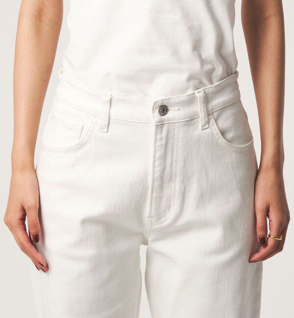 UNITED ARROWS green label relaxing「［size SHORT/TALLあり］＜EDWINコラボ＞セミフレア デニムパンツ オフホワイト」|デニム|