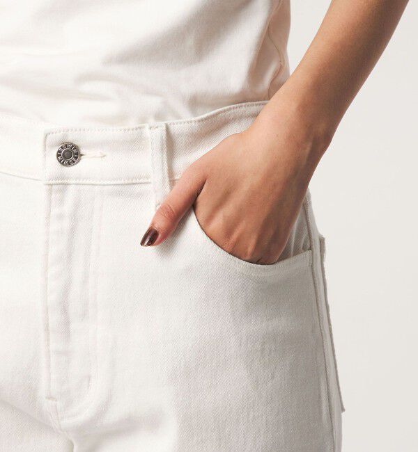 UNITED ARROWS green label relaxing「［size SHORT/TALLあり］＜EDWINコラボ＞セミフレア デニムパンツ オフホワイト」|デニム|