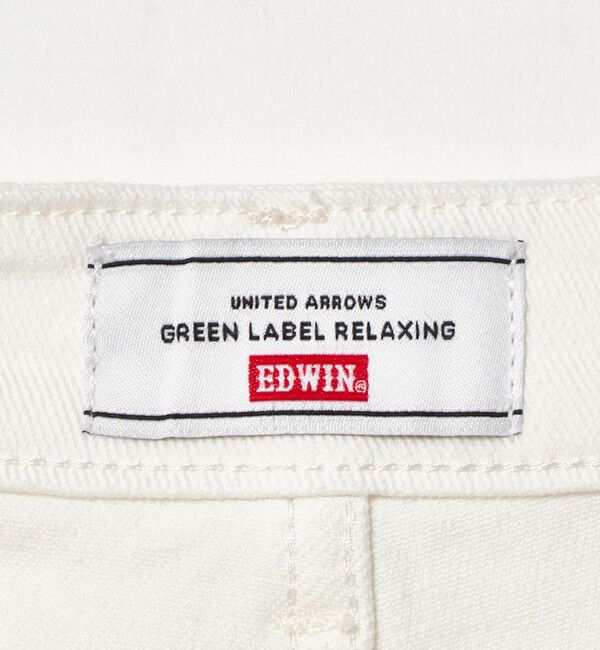 UNITED ARROWS green label relaxing「［size SHORT/TALLあり］＜EDWINコラボ＞セミフレア デニムパンツ オフホワイト」|デニム|