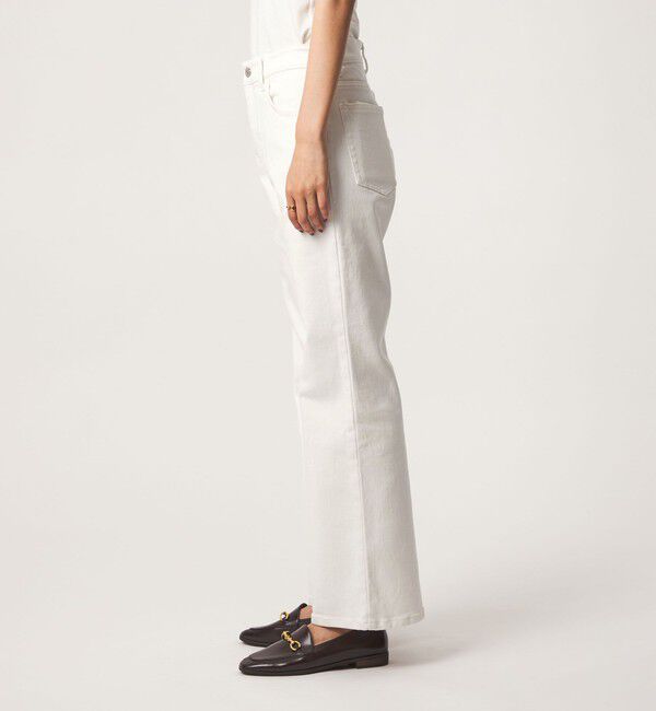 UNITED ARROWS green label relaxing「［size SHORT/TALLあり］＜EDWINコラボ＞セミフレア デニムパンツ オフホワイト」|デニム|