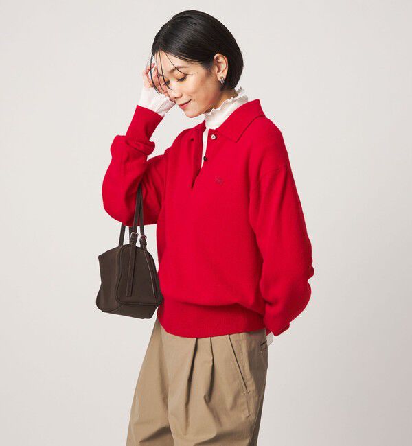UNITED ARROWS green label relaxing「【別注】＜LACOSTE＞ポロニット」|ニット・セーター|