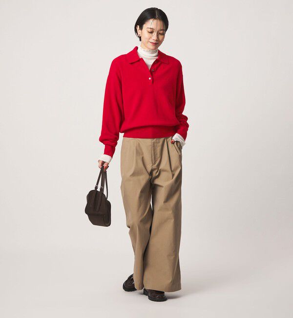 UNITED ARROWS green label relaxing「【別注】＜LACOSTE＞ポロニット」|ニット・セーター|