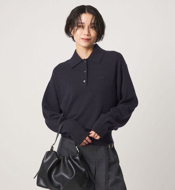 UNITED ARROWS green label relaxing「【別注】＜LACOSTE＞ポロニット」|ニット・セーター|