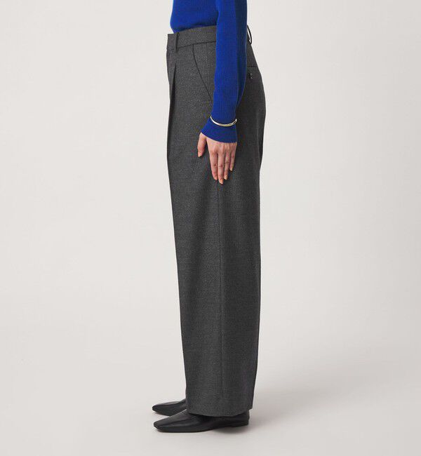 UNITED ARROWS green label relaxing「［size SHORT/TALLあり］ヘアライン ストレート パンツ ストレッチ」|スラックス|