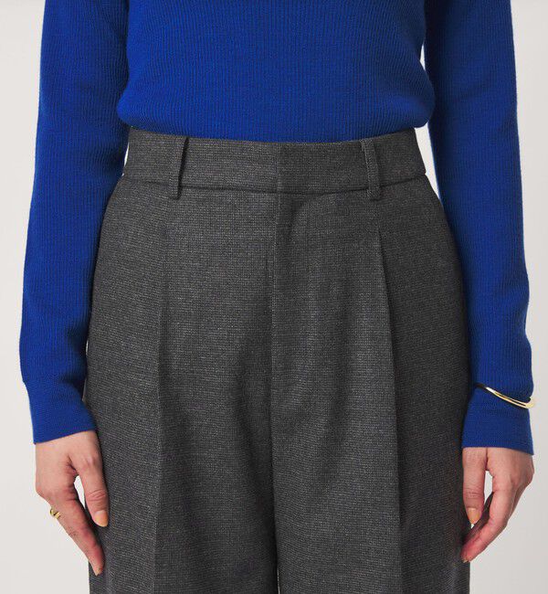 UNITED ARROWS green label relaxing「［size SHORT/TALLあり］ヘアライン ストレート パンツ ストレッチ」|スラックス|