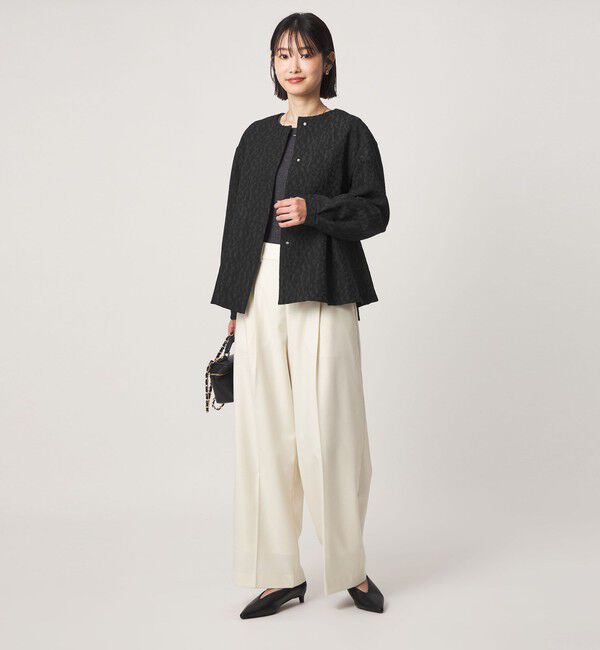 UNITED ARROWS green label relaxing「［size SHORTあり］fleurie(フルリー) ジャガード ジャケット」|ノーカラージャケット|
