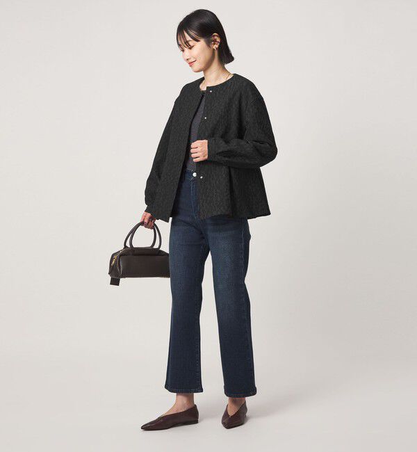 UNITED ARROWS green label relaxing「［size SHORTあり］fleurie(フルリー) ジャガード ジャケット」|ノーカラージャケット|