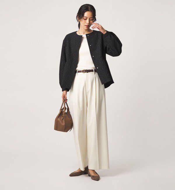 UNITED ARROWS green label relaxing「［size SHORTあり］fleurie(フルリー) ジャガード ジャケット」|ノーカラージャケット|