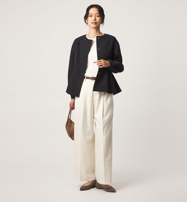 UNITED ARROWS green label relaxing「［size SHORTあり］fleurie(フルリー) ジャガード ジャケット」|ノーカラージャケット|