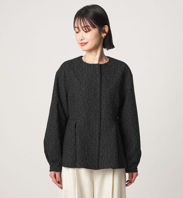 UNITED ARROWS green label relaxing「［size SHORTあり］fleurie(フルリー) ジャガード ジャケット」|ノーカラージャケット|