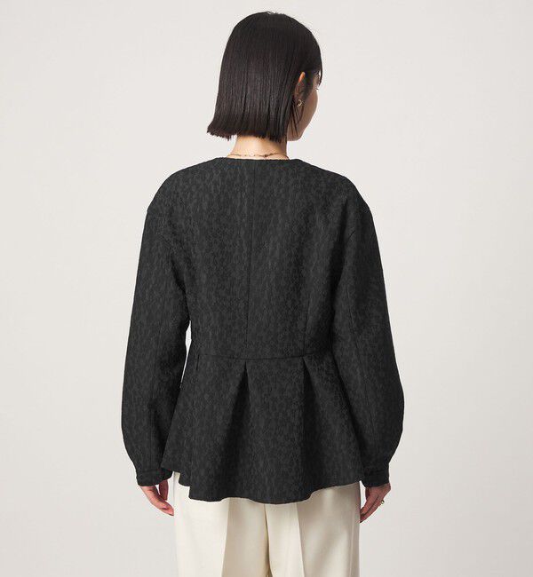 UNITED ARROWS green label relaxing「［size SHORTあり］fleurie(フルリー) ジャガード ジャケット」|ノーカラージャケット|