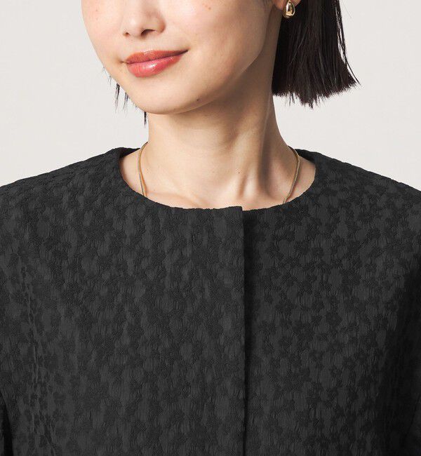 UNITED ARROWS green label relaxing「［size SHORTあり］fleurie(フルリー) ジャガード ジャケット」|ノーカラージャケット|