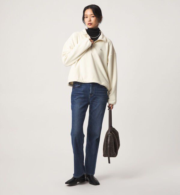 UNITED ARROWS green label relaxing「 【別注】＜LACOSTE＞ フリース ハーフジップ プルオーバー」|Tシャツ・カットソー|