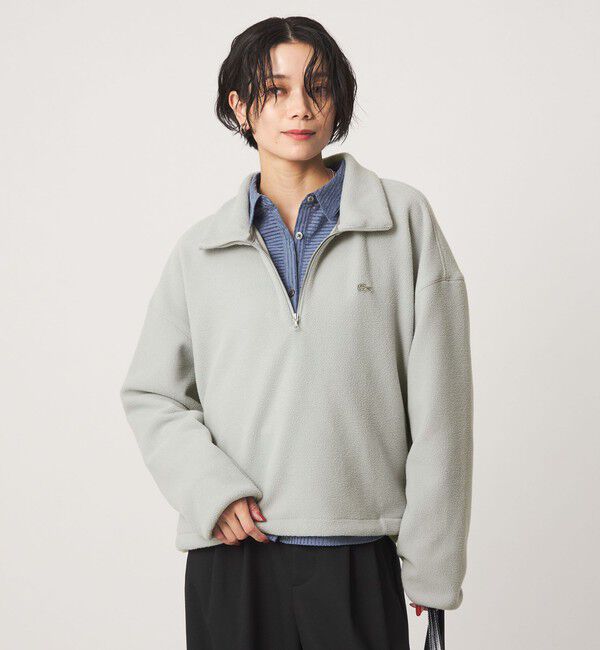 UNITED ARROWS green label relaxing「 【別注】＜LACOSTE＞ フリース ハーフジップ プルオーバー」|Tシャツ・カットソー|