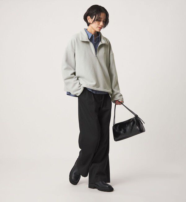 UNITED ARROWS green label relaxing「 【別注】＜LACOSTE＞ フリース ハーフジップ プルオーバー」|Tシャツ・カットソー|