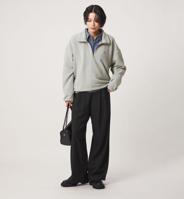 UNITED ARROWS green label relaxing「 【別注】＜LACOSTE＞ フリース ハーフジップ プルオーバー」|Tシャツ・カットソー|