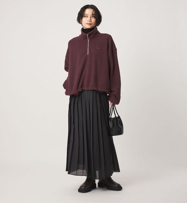 UNITED ARROWS green label relaxing「 【別注】＜LACOSTE＞ フリース ハーフジップ プルオーバー」|Tシャツ・カットソー|