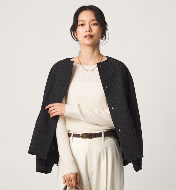 UNITED ARROWS green label relaxing「ウール リブ ボートネック ニット プルオーバー ウォッシャブル」|ニット・セーター|