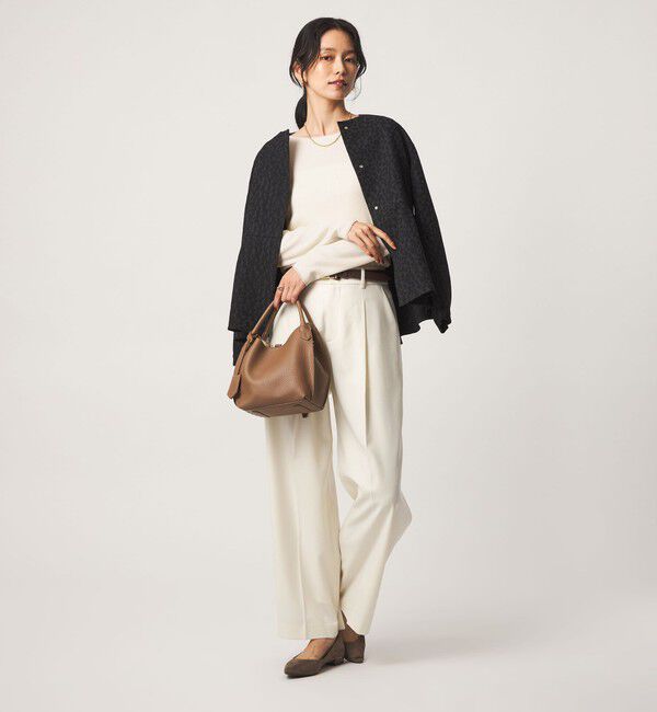 UNITED ARROWS green label relaxing「ウール リブ ボートネック ニット プルオーバー ウォッシャブル」|ニット・セーター|