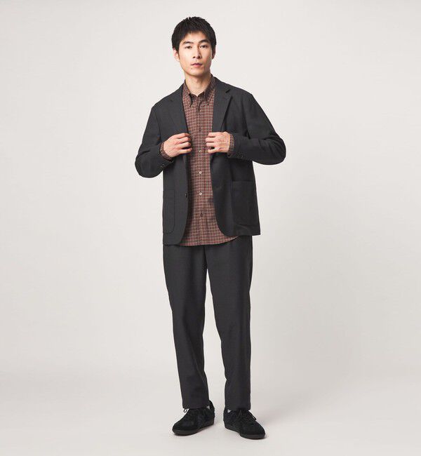 UNITED ARROWS green label relaxing「ウォッシャブル フラノ リラックス ジャケット -ストレッチ-」|テーラードジャケット|