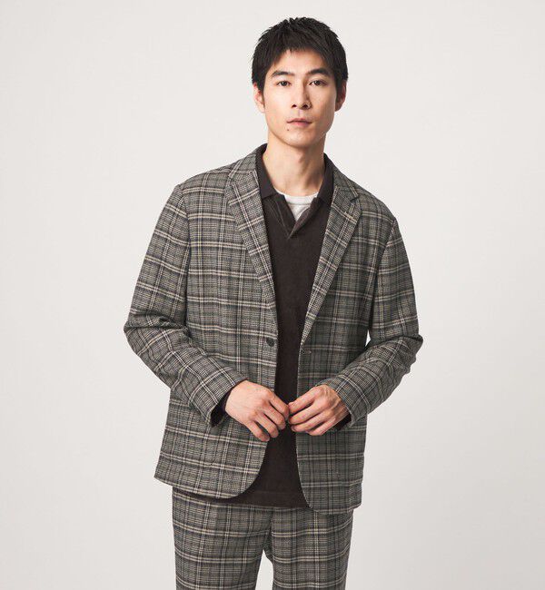 UNITED ARROWS green label relaxing「ウォッシャブル フラノ リラックス ジャケット -ストレッチ-」|テーラードジャケット|