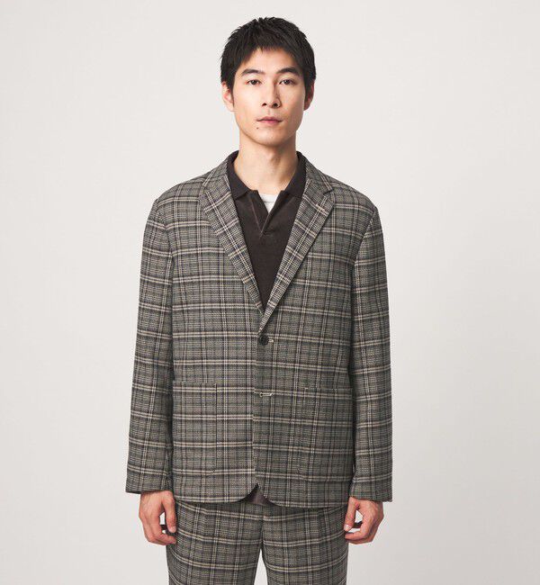UNITED ARROWS green label relaxing「ウォッシャブル フラノ リラックス ジャケット -ストレッチ-」|テーラードジャケット|