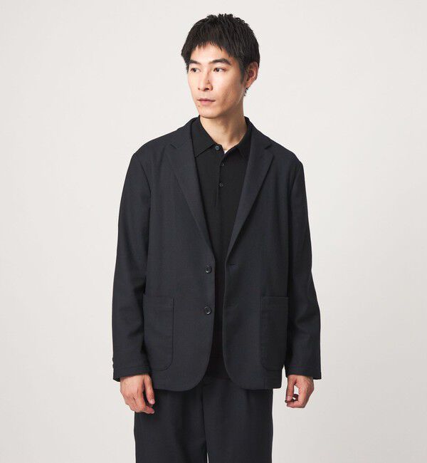 UNITED ARROWS green label relaxing「ウォッシャブル フラノ リラックス ジャケット -ストレッチ-」|テーラードジャケット|