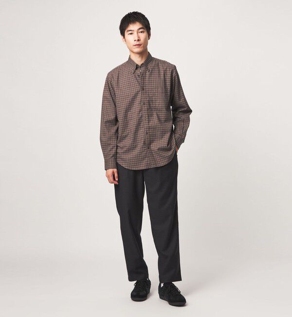 UNITED ARROWS green label relaxing「ナチュラルフィット ビエラチェック ボタンダウン 長袖 シャツ」|シャツ・ブラウス|