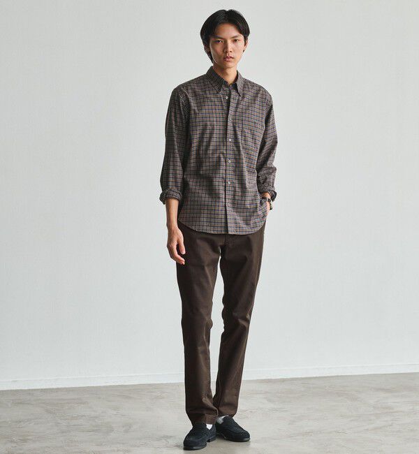 UNITED ARROWS green label relaxing「ナチュラルフィット ビエラチェック ボタンダウン 長袖 シャツ」|シャツ・ブラウス|