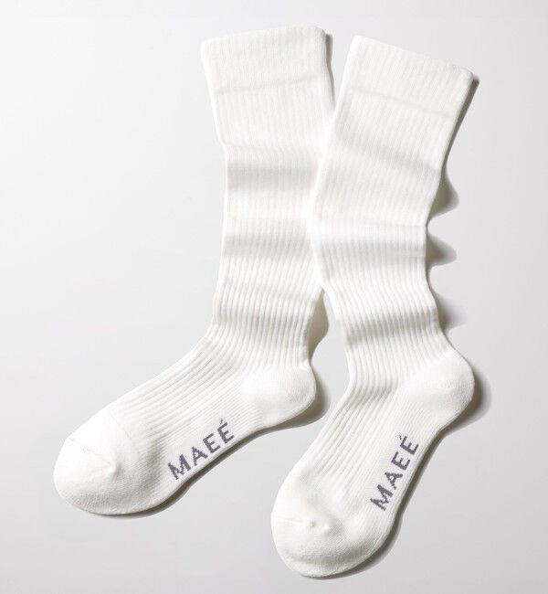 UNITED ARROWS green label relaxing「＜MAEE＞コンプレッションソックス（アクティブリブタイプ）/ 着圧ソックス / 靴下」|ソックス|WHITE