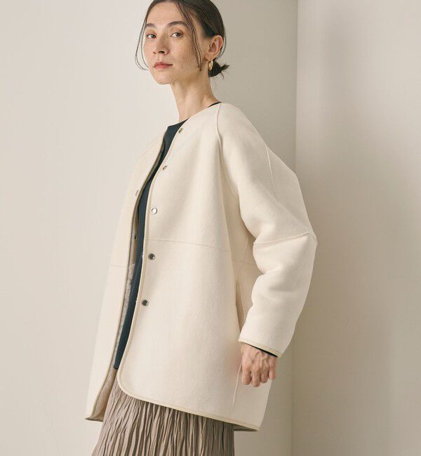 BEAUTY&YOUTH UNITED ARROWS「【WEB限定】ボア&times;フェイクムートン リバーシブルジャケット 」|その他|