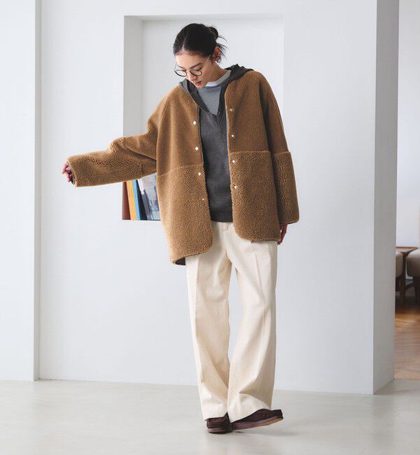 BEAUTY&YOUTH UNITED ARROWS「【WEB限定】ボア&times;フェイクムートン リバーシブルジャケット 」|その他|