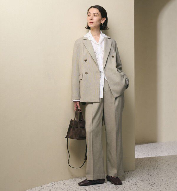 BEAUTY&YOUTH UNITED ARROWS「リネンライク ワイドストレートパンツ ウォッシャブル」|その他|