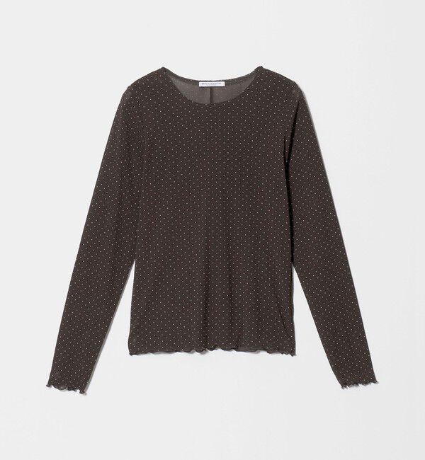 BEAUTY&YOUTH UNITED ARROWS「ドット チュール ロングスリーブ カットソー」|Tシャツ・カットソー|