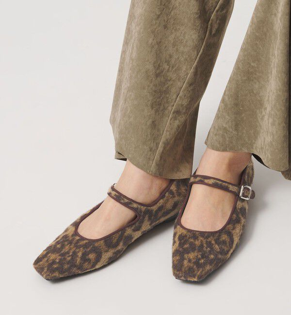 BEAUTY&YOUTH UNITED ARROWS「レオパード メリージェーン フラットシューズ」|ローファー|MD.BROWN