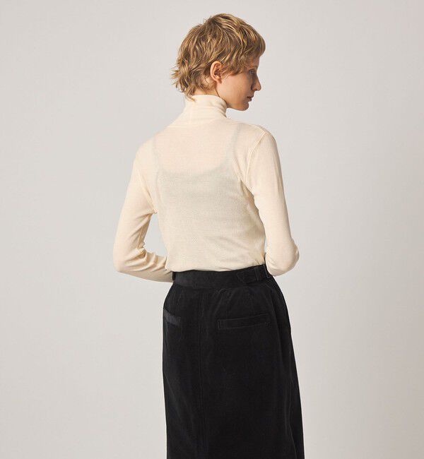 STEVEN ALAN「＜Steven Alan＞コットン シルク リブ タートルネック プルオーバー」|Tシャツ・カットソー|