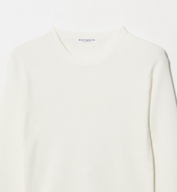 BEAUTY&YOUTH UNITED ARROWS「リブライン ニットプルオーバー ウォッシャブル」|ニット・セーター|