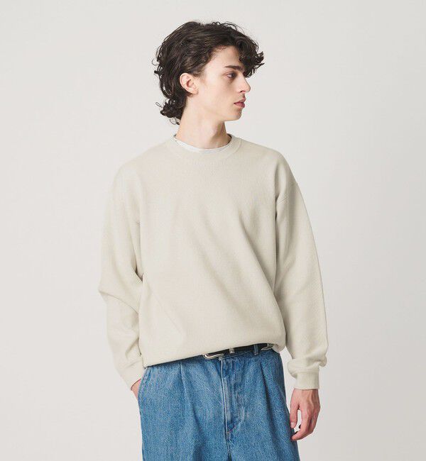 BEAUTY&YOUTH UNITED ARROWS「コットン カシミヤ ミラノリブ スウェットライク ニット」|ニット・セーター|