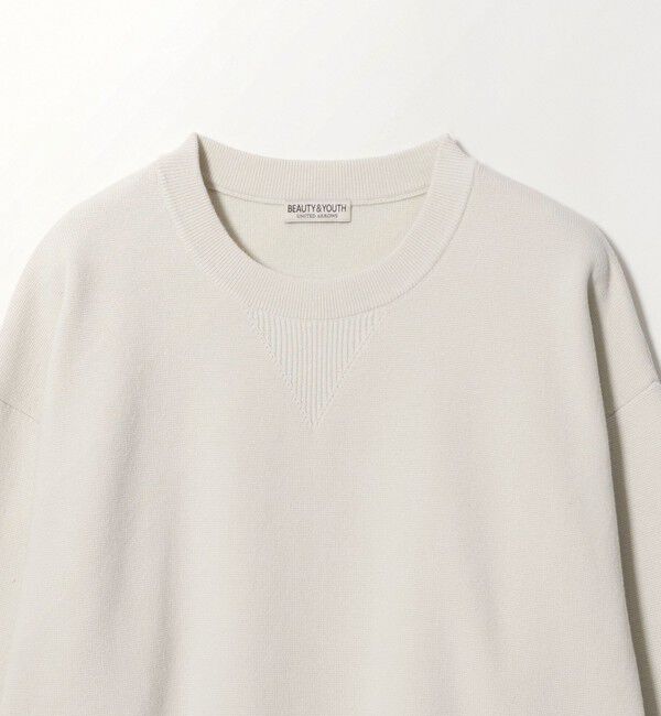 BEAUTY&YOUTH UNITED ARROWS「コットン カシミヤ ミラノリブ スウェットライク ニット」|ニット・セーター|