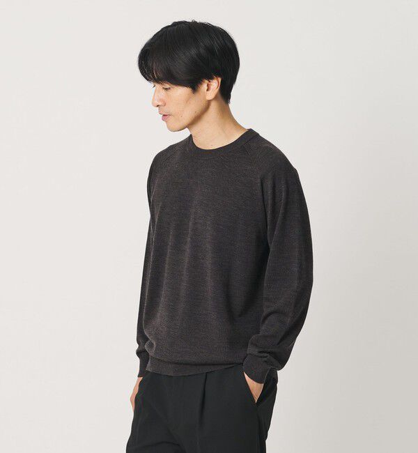 BEAUTY&YOUTH UNITED ARROWS「SUPER130 ウール クルーネック ニット ウォッシャブル」|ニット・セーター|