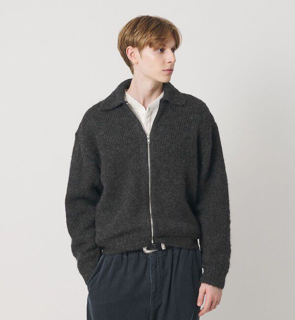 BEAUTY&YOUTH UNITED ARROWS「バブル ニット ジップ ジャケット」|カーディガン|