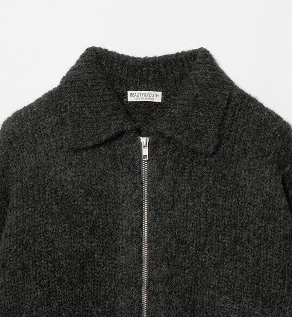 BEAUTY&YOUTH UNITED ARROWS「バブル ニット ジップ ジャケット」|カーディガン|